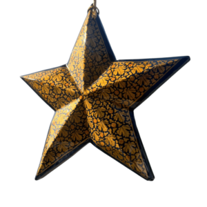 Twinkling star festive ornament